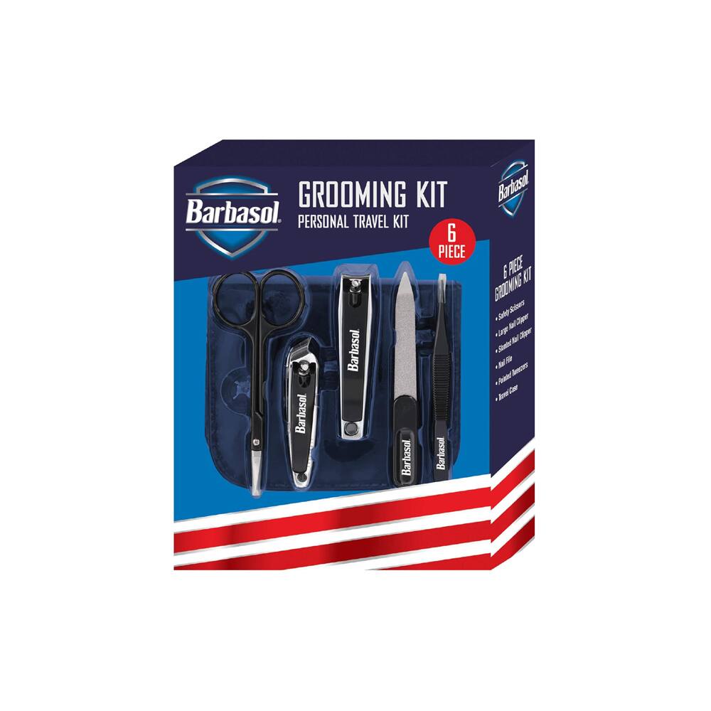 GROOMING KIT Barbasol. PERSONAL TRAVEL KIT 6 PIECE Barbasol.