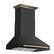 Left. Forno Appliances - Aria 36 in. Convertible Wall-Mounted Range Hood - Black.