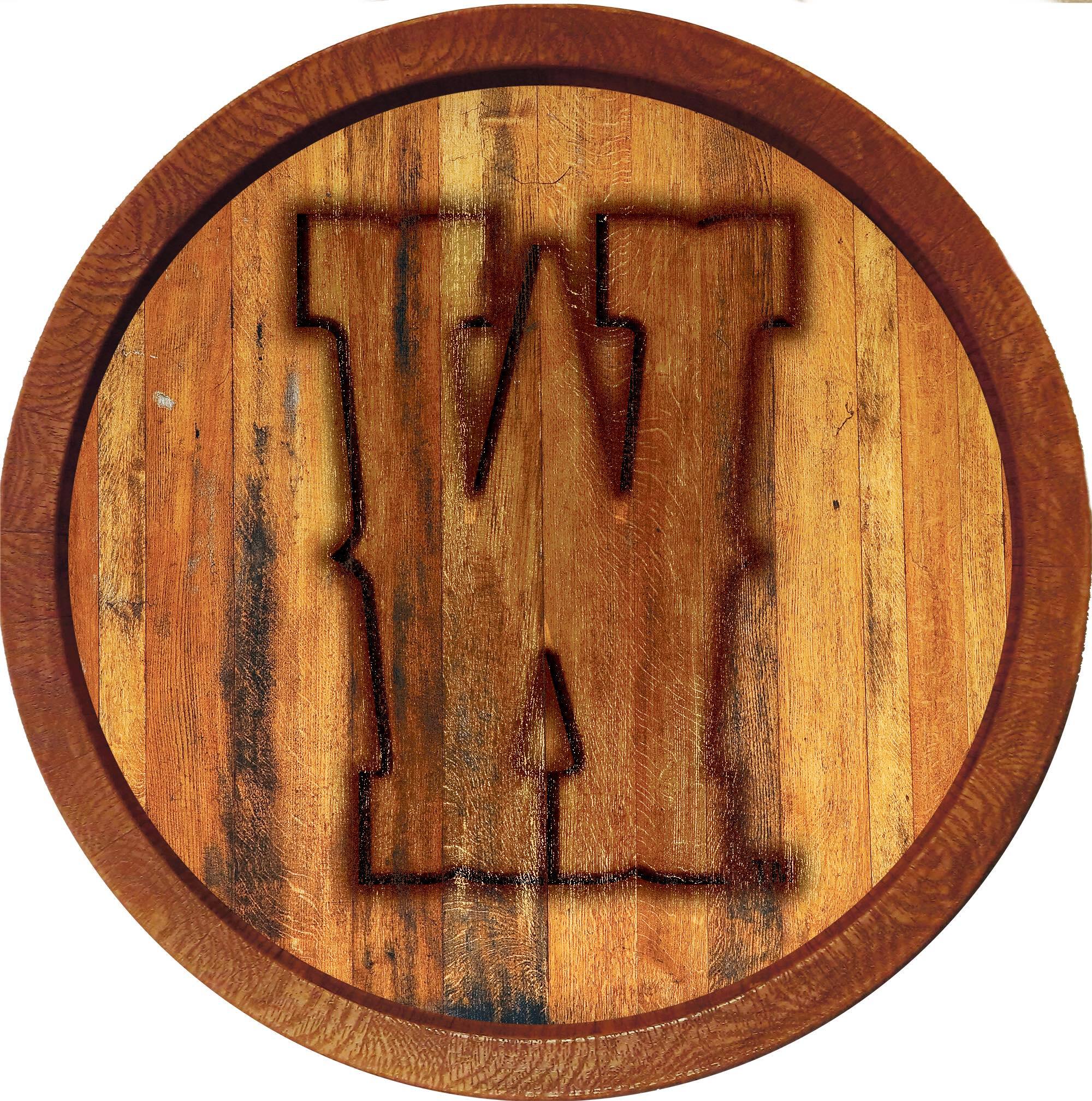 Wyoming Cowboys 21'' x 21'' Faux Barrel Top Sign