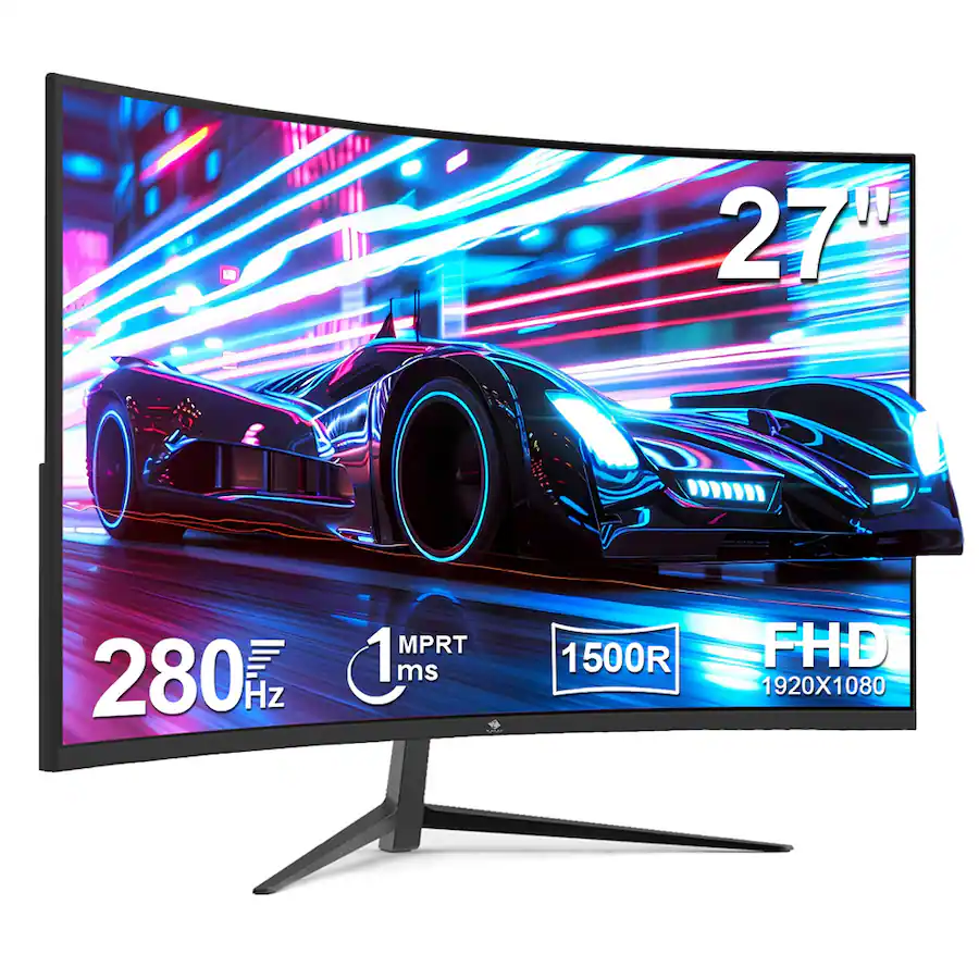 Z Z Edge 27 inch 1080P Full HD 1920 x 1080 280 Hz 1 ms Curved Gaming ...