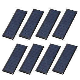 Unique Bargains - 8pcs 5.5V 0.33W 60mA Mini Solar Panels, Small Solar PV Cell for DIY Electric Toy Materials Kits - Black