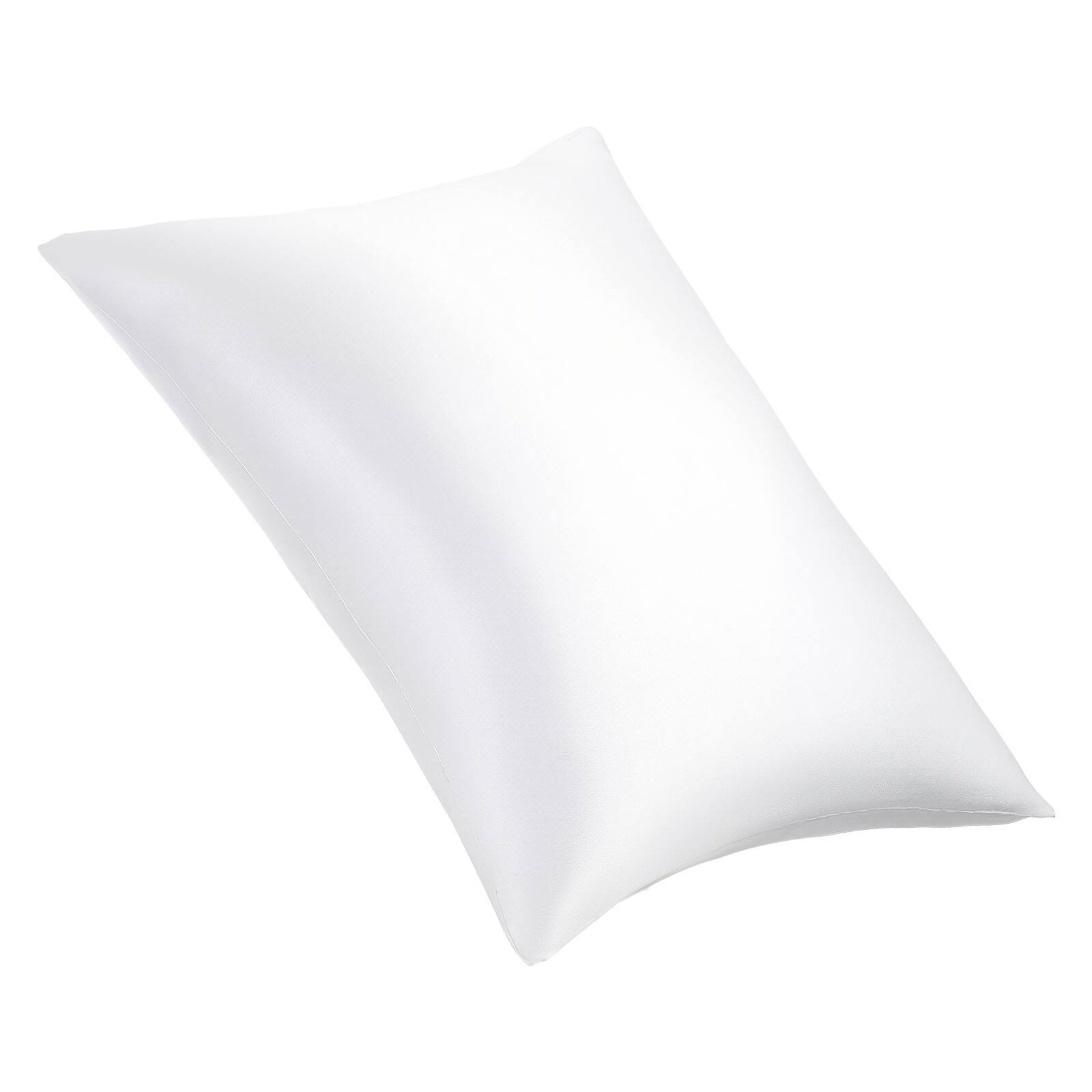 Alt View 5. VEVOR - Silk Pillowcase, 100% Pure Mulberry Silk Pillow Case, 26 in x 20 in Standard Silky Pillow Case for Hair and Skin, Smooth - White.