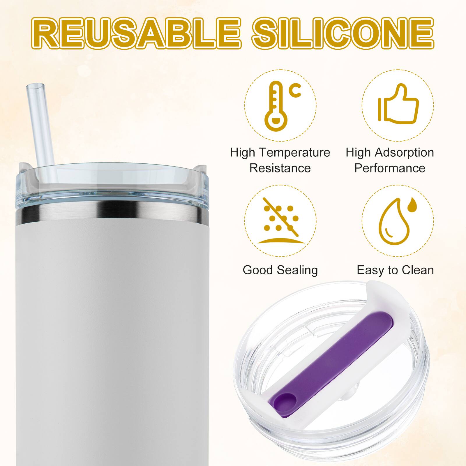 REUSABLE SILICONE

- High Temperature Resistance
- High Adsorption Performance
- Good Sealing
- Easy to Clean