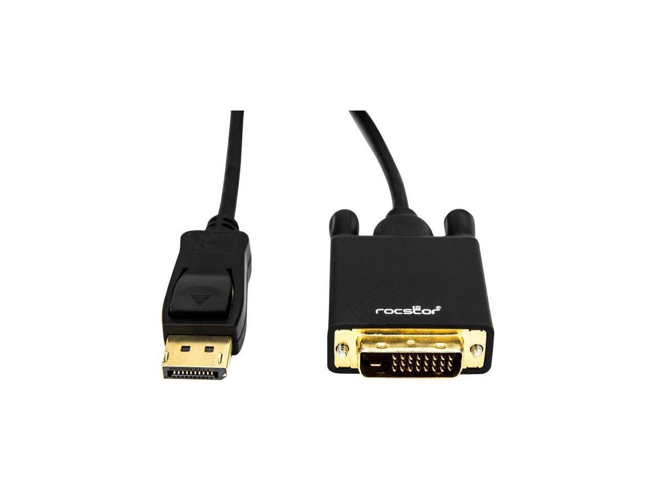 Alt View 10. Rocstor - Rocstor premium 6 ft DisplayPort 1.2v to DVI Cable M/M - Supports 3840 x 2160 @ 30Hz - 2K, 4K @ 30Hz - 1 x DisplayPort - Black.