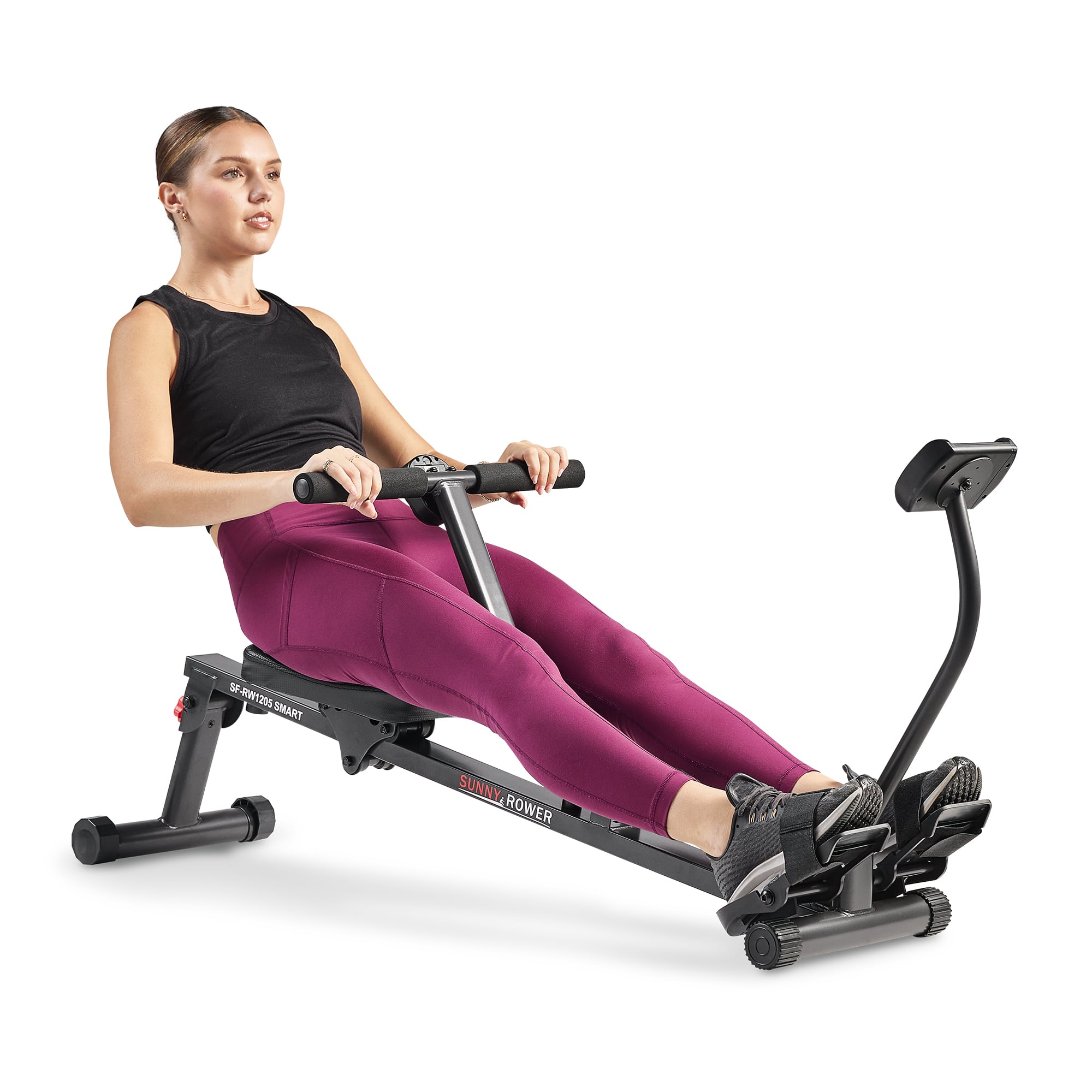 Sunny Health & Fitness - SMART Compact Adjustable Rowing Machine with 12 Levels Adjustable Resistance & Bluetooth Connectivity with SunnyFit App - Gray price history on PriceWatchPro