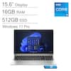 15.6" Display
16GB RAM
512GB SSD
Windows 11 Pro
Intel Core i5