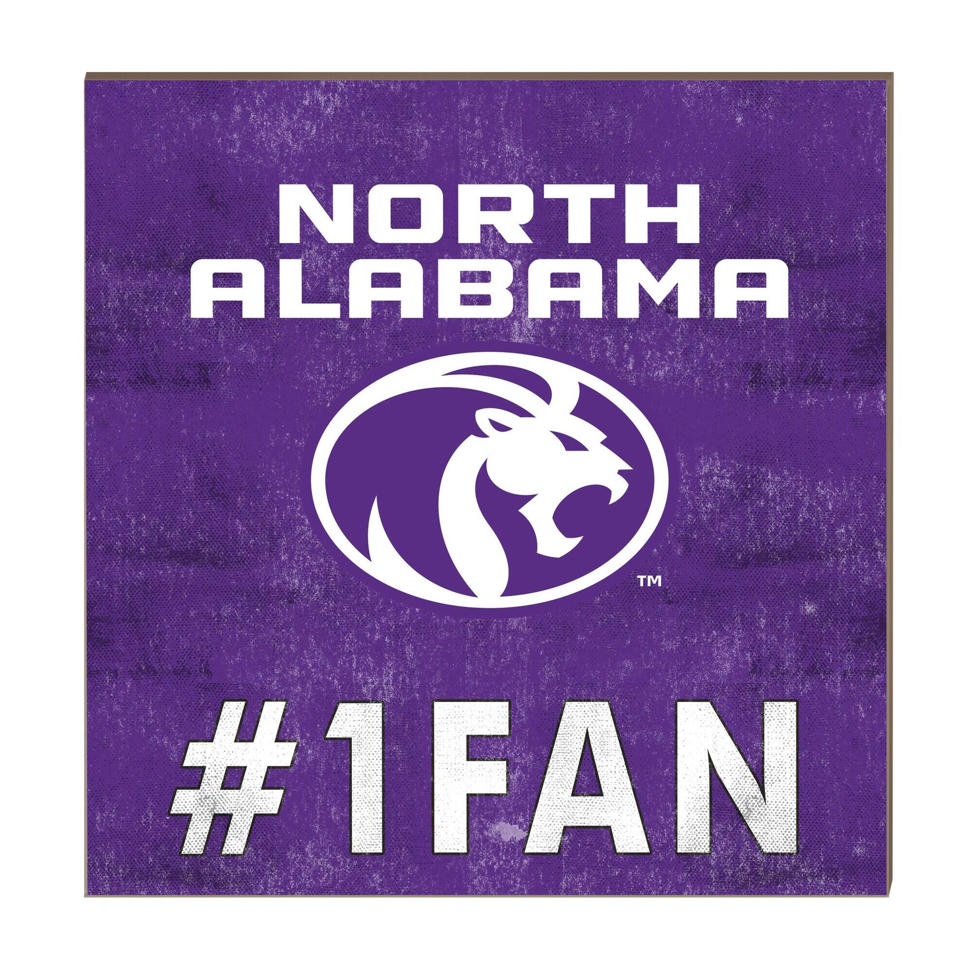North Alabama Lions 10" x 10" #1 Fan Plaque