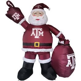 Logo Brands - Texas A&M Aggies 7' Inflatable Santa - Multicolor