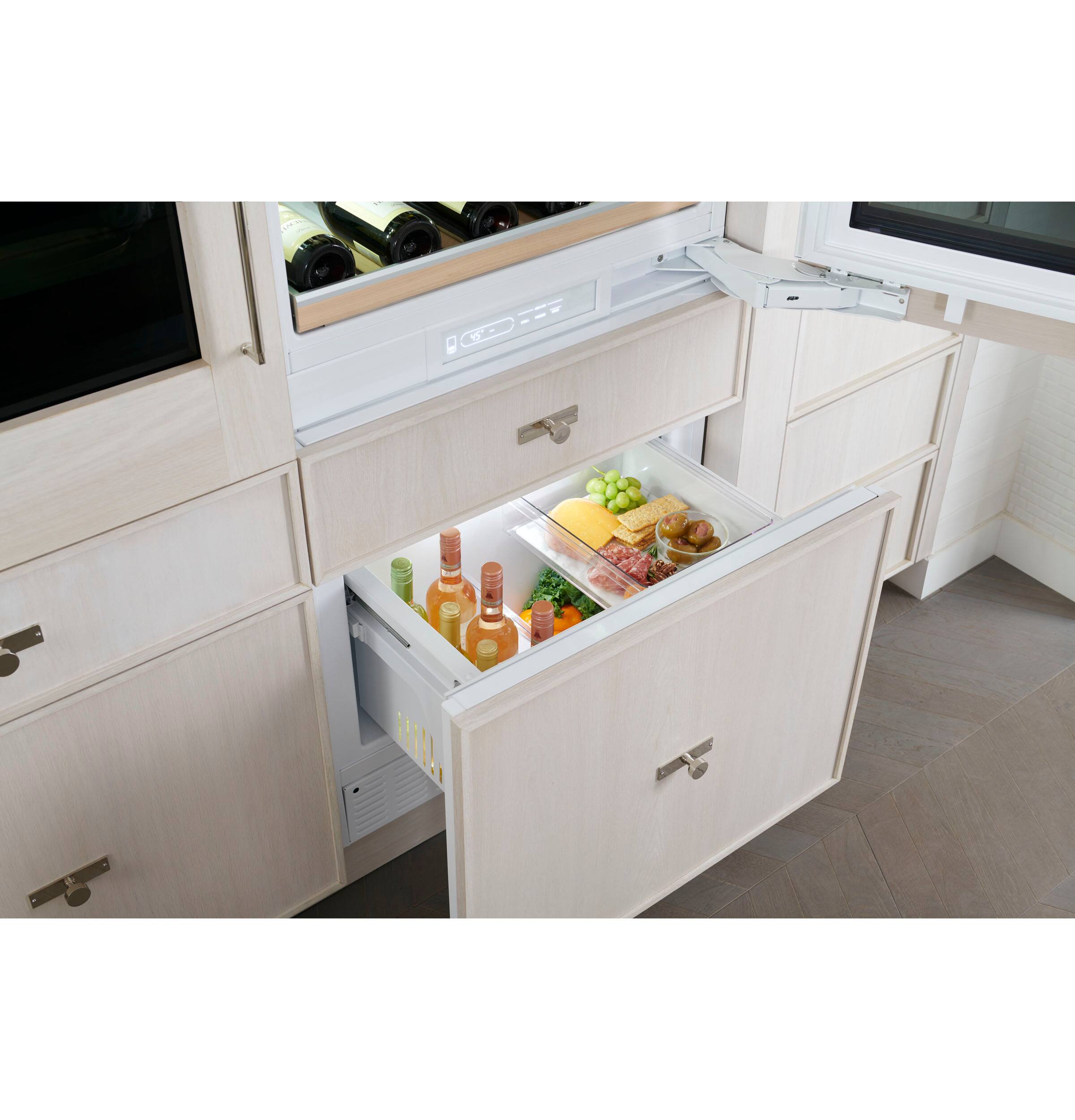 Alt View 13. Monogram - 106-Bottle Built-In Dual Zone Wine Cooler - Stainless Steel.