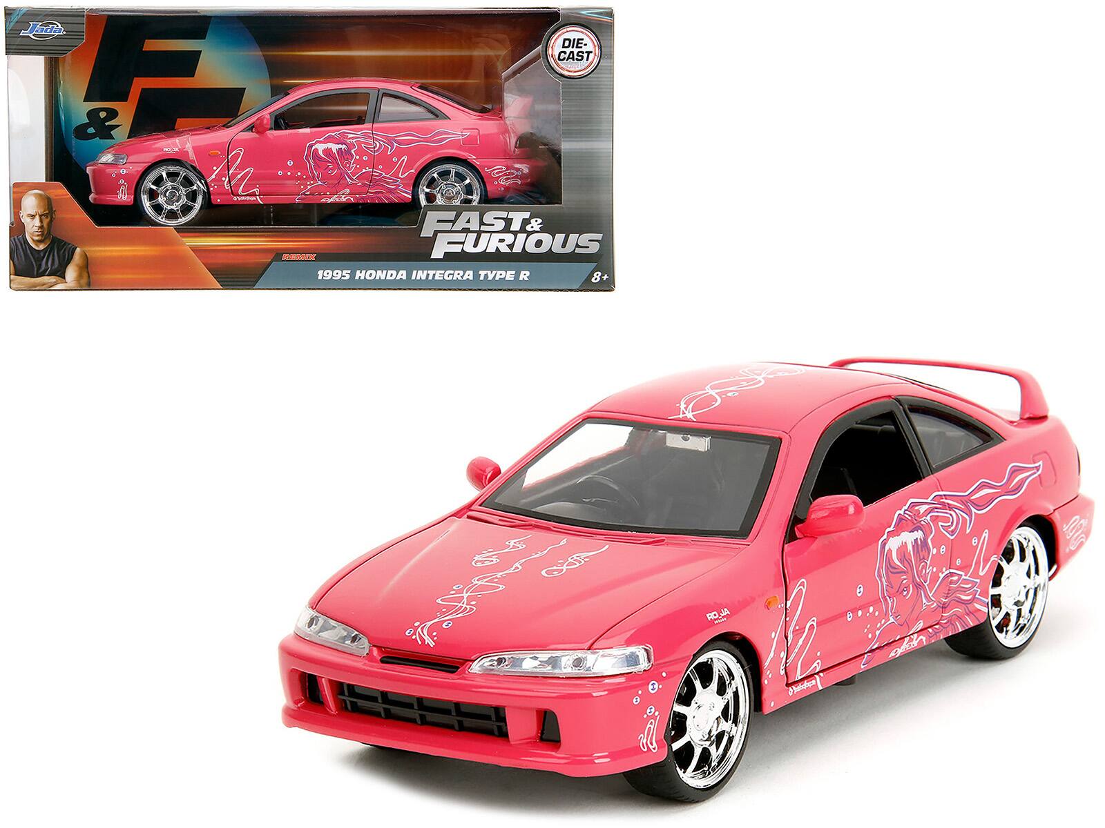 "1995 Honda Integra Type R Pink with Graphics ""Fast & Furious Remix"" Series 1/32 Diecast Model Car by Jada" price history on PriceWatchPro