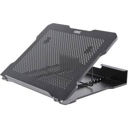 HongFei - Metal Art Ventilated Adjustable Laptop Stand - Black