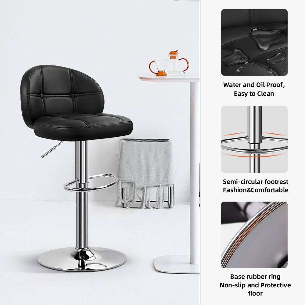 - Water and Oil Proof, Easy to Clean
- Semi-circular footrest, Fashion & Comfortable
- Base rubber ring, Non-slip and Protective floor