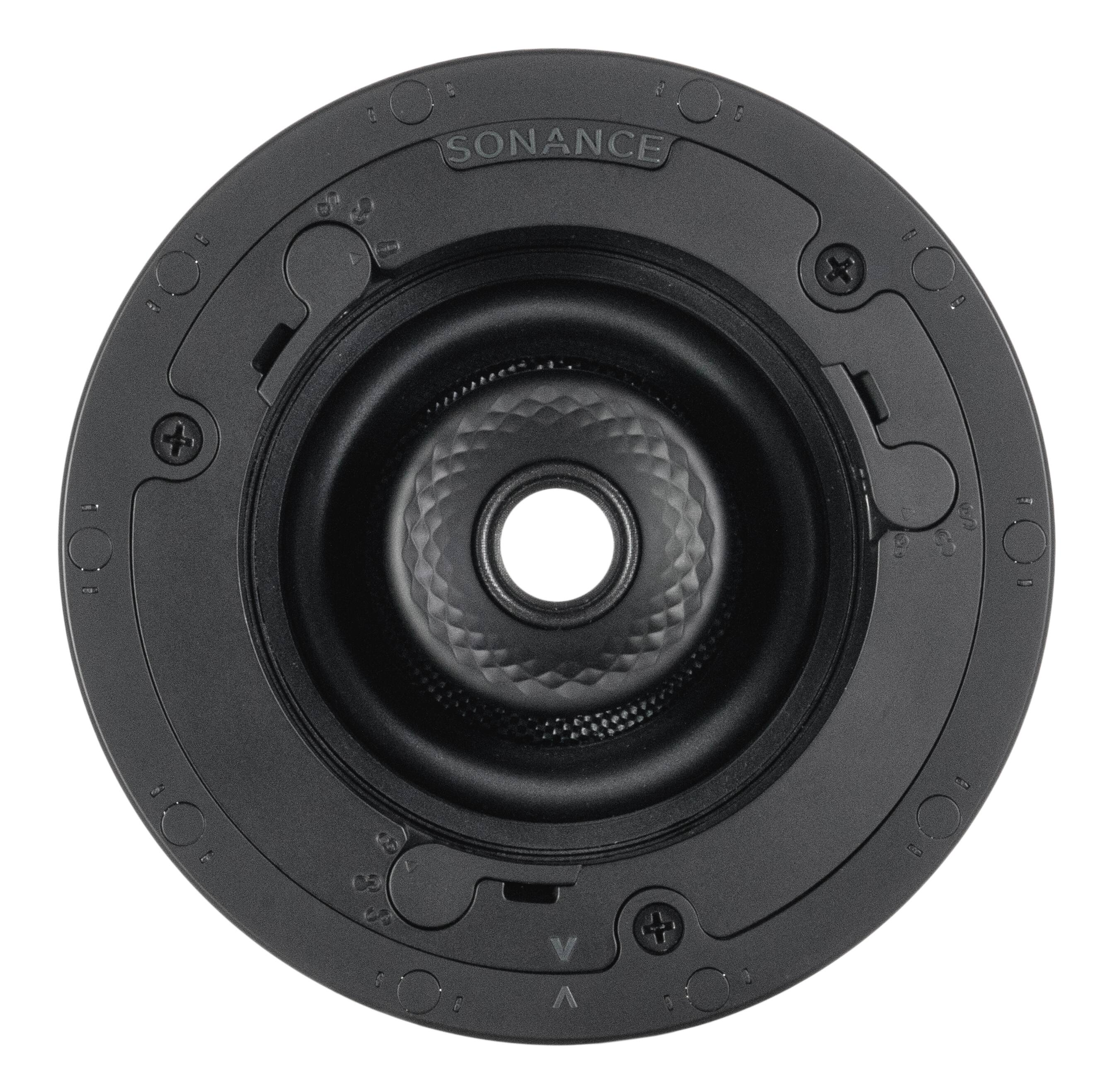 Angle. Sonance - VX46R SST SINGLE SPEAKER - Visual Experience Series 4-1/2" 2-Way Single Stereo In Ceiling Speaker (Each) - Paintable White.