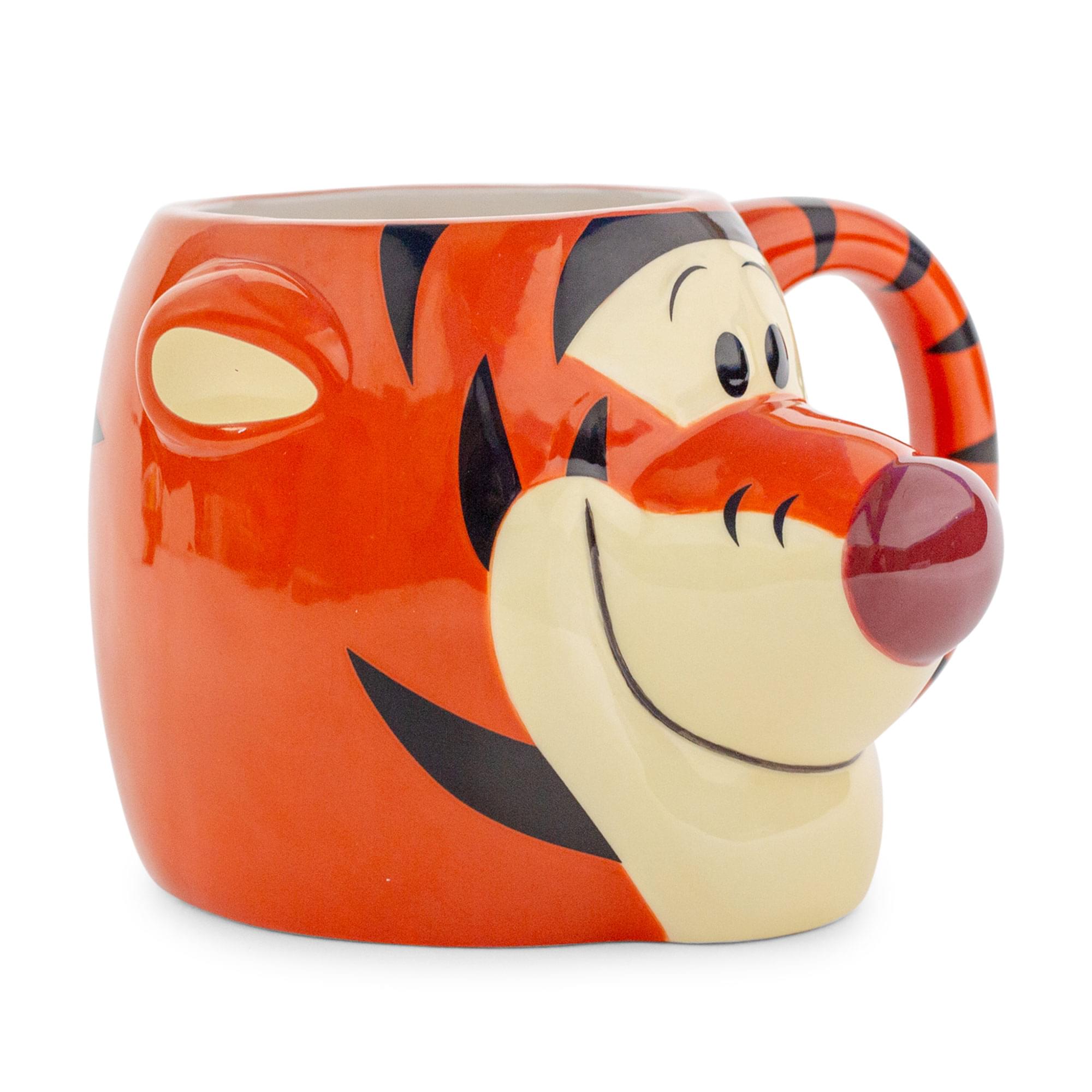 Alt View 1. Disney - Disney Winnie the Pooh Tigger 3D Sculpted Ceramic Mug | Holds 20 Ounces - Orange.
