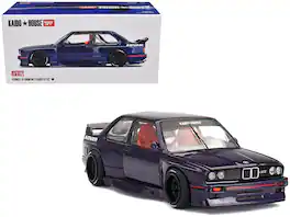 BMW M3 "Kaido GT V2" (Designed by Jun Imai) "Kaido House" Special 1/64 Diecast Model Car by Mini GT - Purple Metallic