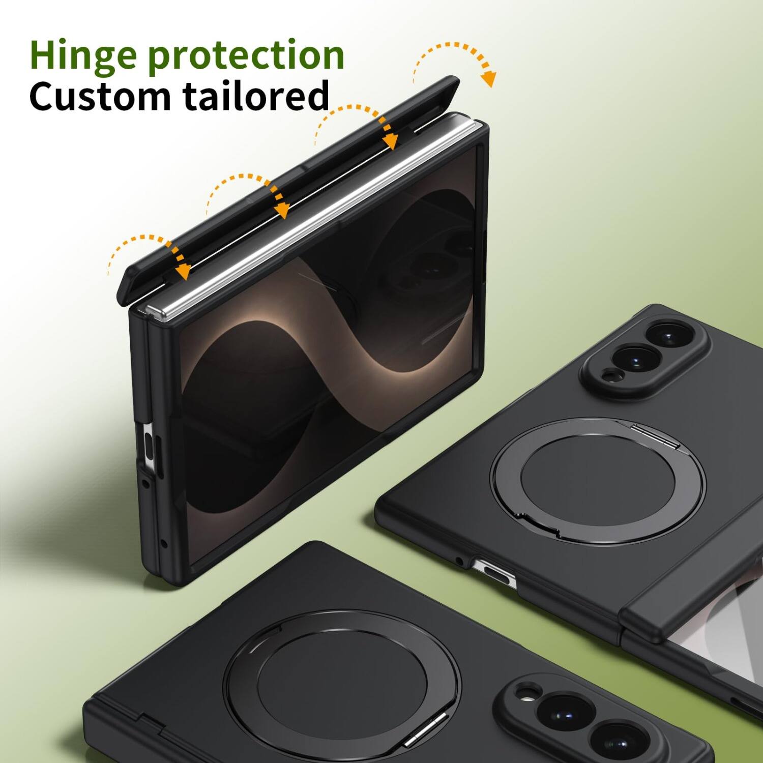 Hinge protection  
Custom tailored