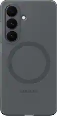 Front. Samsung - Galaxy S26 Silicone Magnet Case - Black.