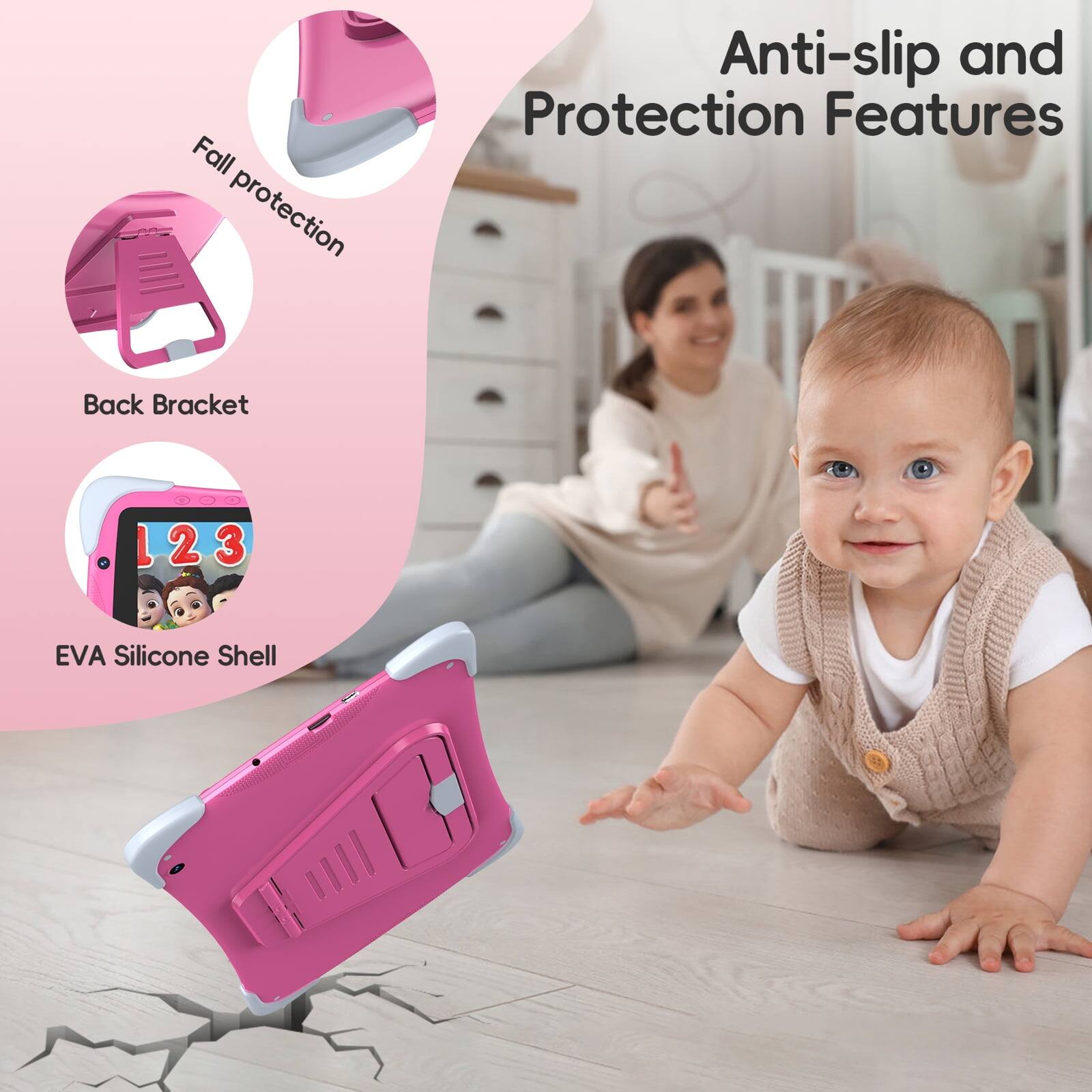 Anti-slip and Protection Features

- Fall protection
- Back Bracket
- EVA Silicone Shell
