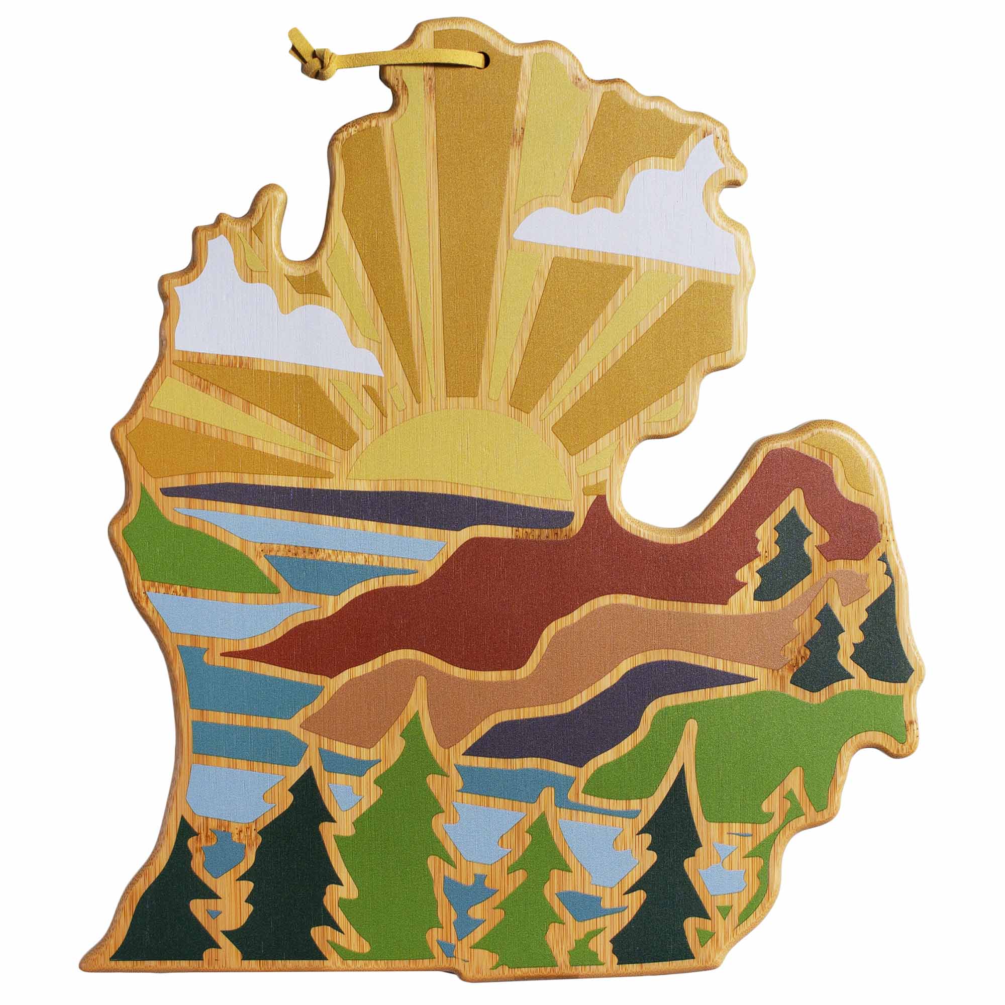 Totally Bamboo - Michigan Mitten Cutting Board with Artwork by Summer Stokes price history on PriceWatchPro