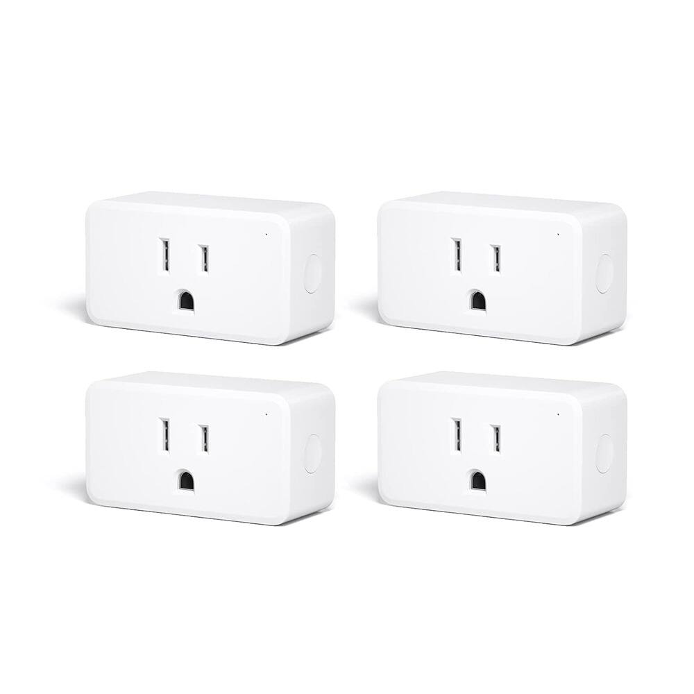Front. MOSZAR LLC - ZigBee Smart Plug 4-Pack – 15A, Energy Monitoring, White - white.