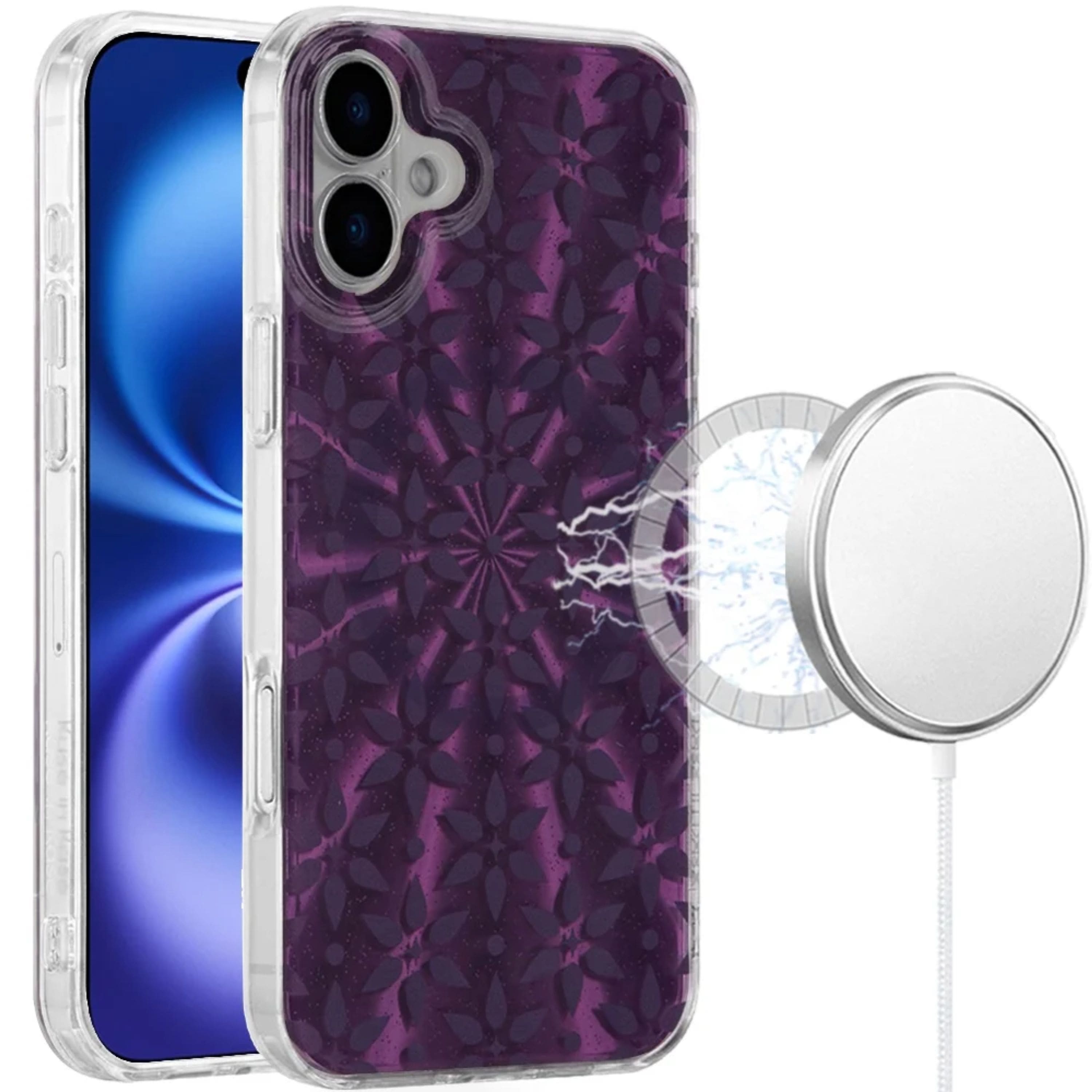 Kitcheniva - Dual Layer With Magnetic Circle Cover Plus Tempered Glass For iPhone 17 P - Multicolor price history on PriceWatchPro