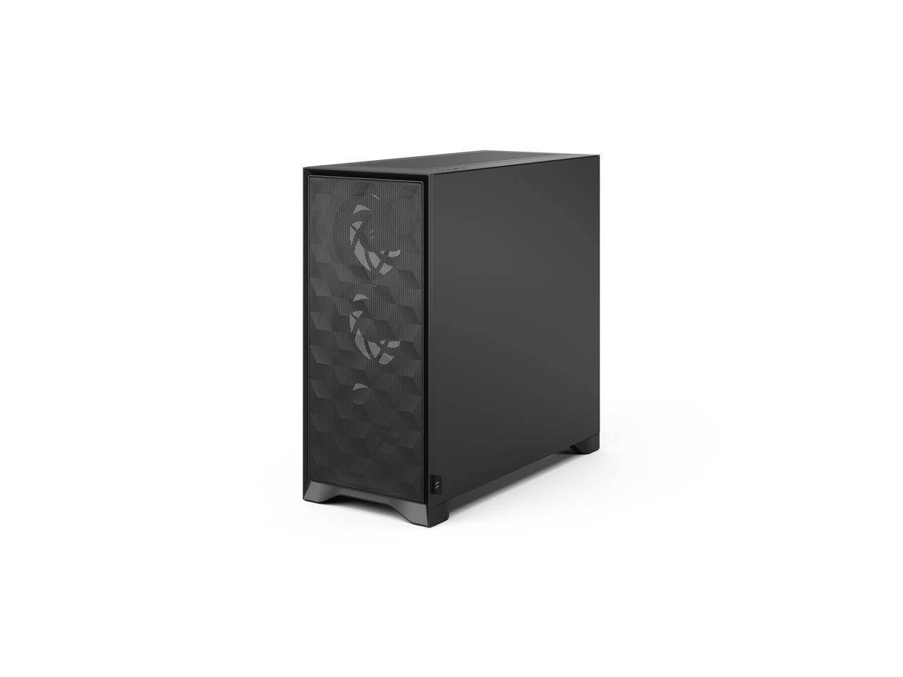 Alt View 4. Fractal Design - Fractal Design Pop 2 Air Black - Tempered Glass - Mesh Front - 3x 120mm Fans - Spacious ATX/mATX/ITX Case - Black.
