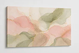 FC Design Large Canvas 24x36" Neutral Abstract Fluid Shapes Art ...