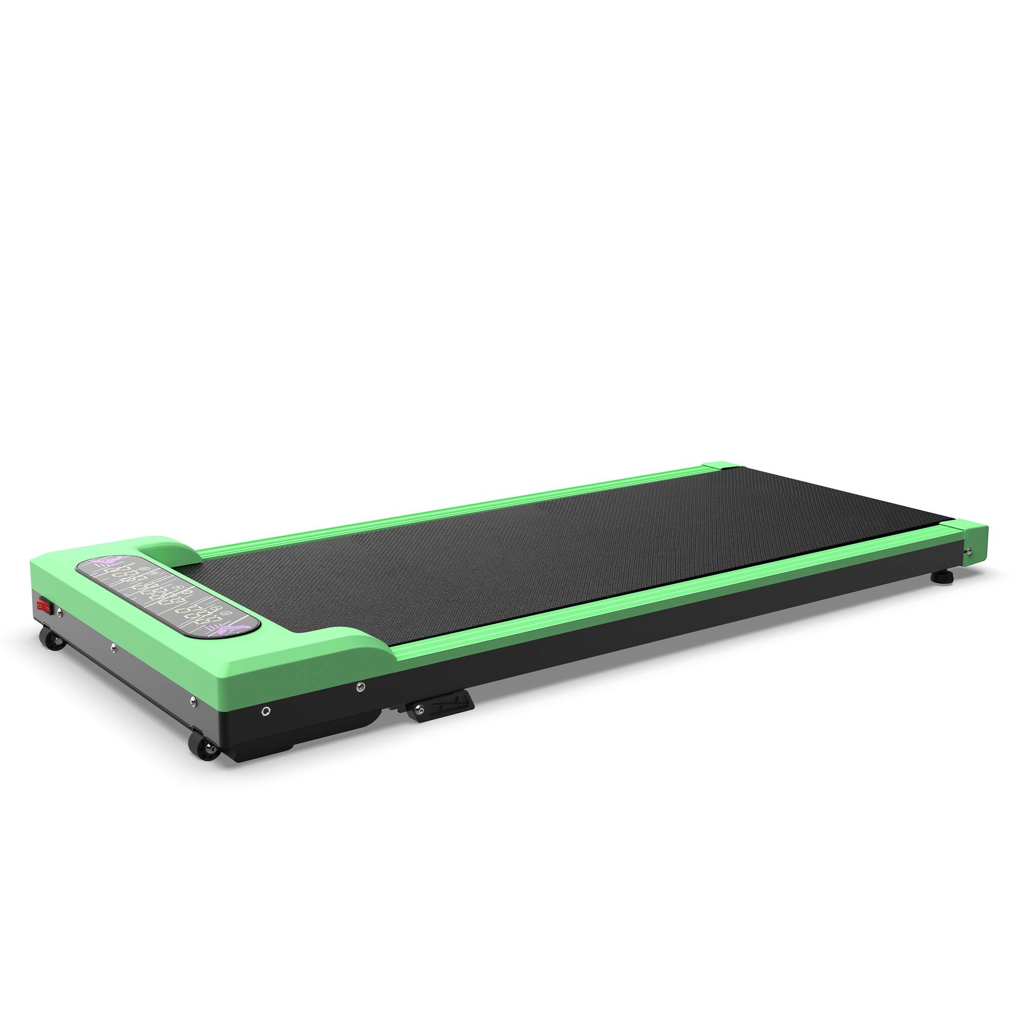 Alt View 1. Anysun - Foldable 2-in-1 Treadmill with Incline - Under Desk Walking Pad & Vibration Pad, Remote Control for Home & Office - Green.