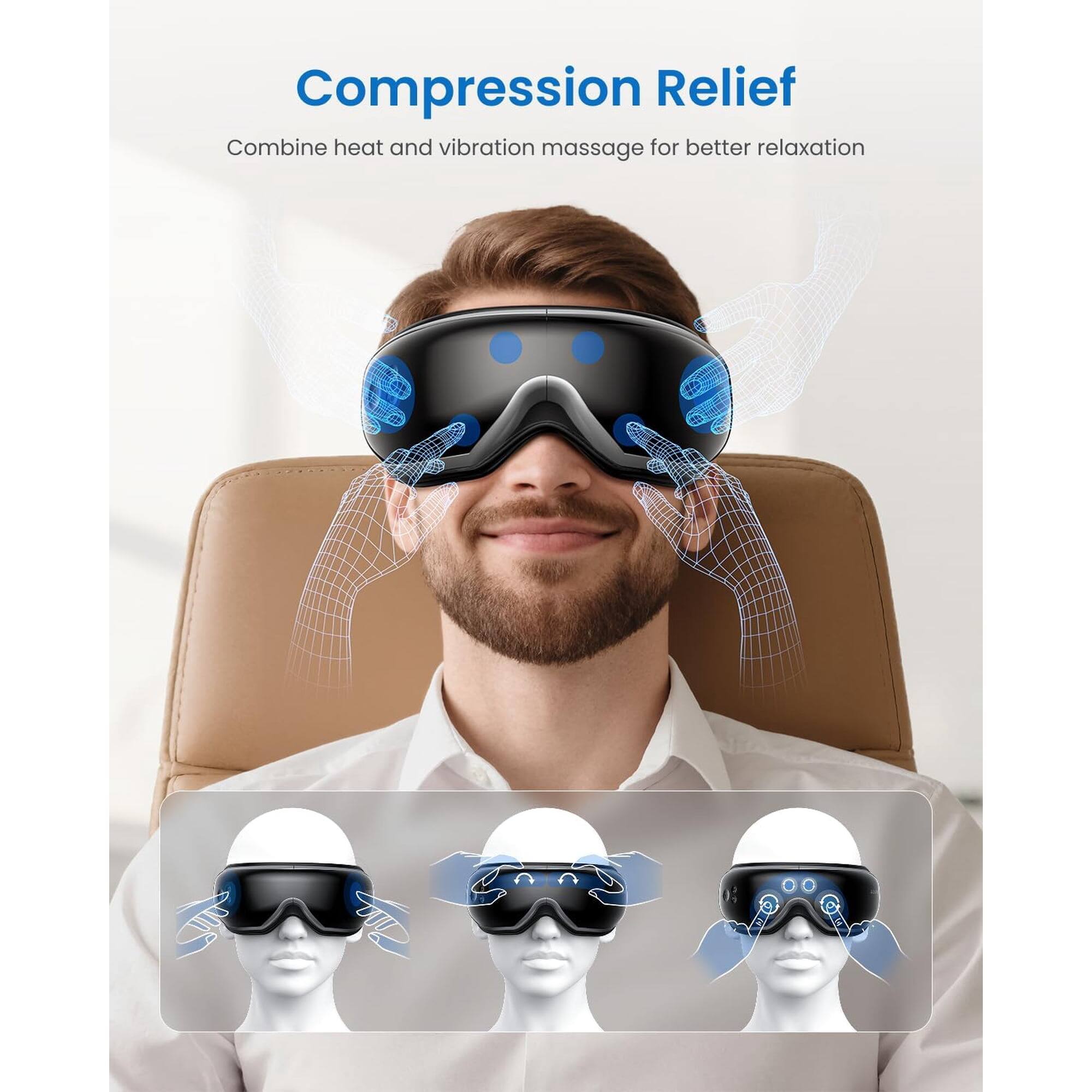 Compression Relief  
Combine heat and vibration massage for better relaxation