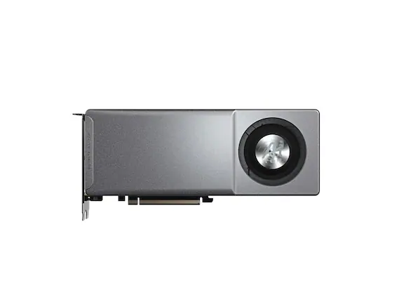 Front. GIGABYTE - GIGABYTE AI TOP Radeon AI PRO R9700 GV-R9700AI TOP-32GD 32GB 256-bit GDDR6 PCI Express 5.0 x16 Graphics Card.