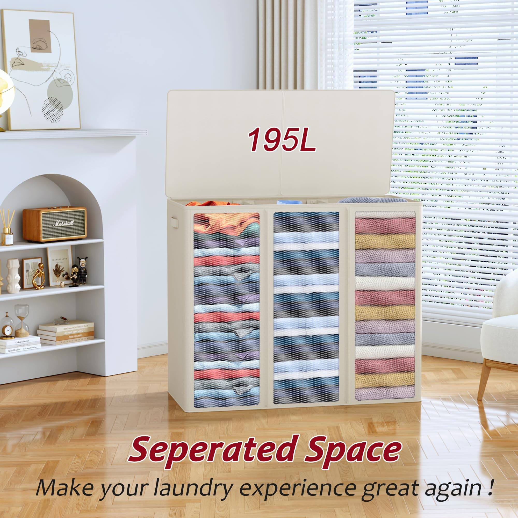 195L  
Seperated Space  
Make your laundry experience great again!
