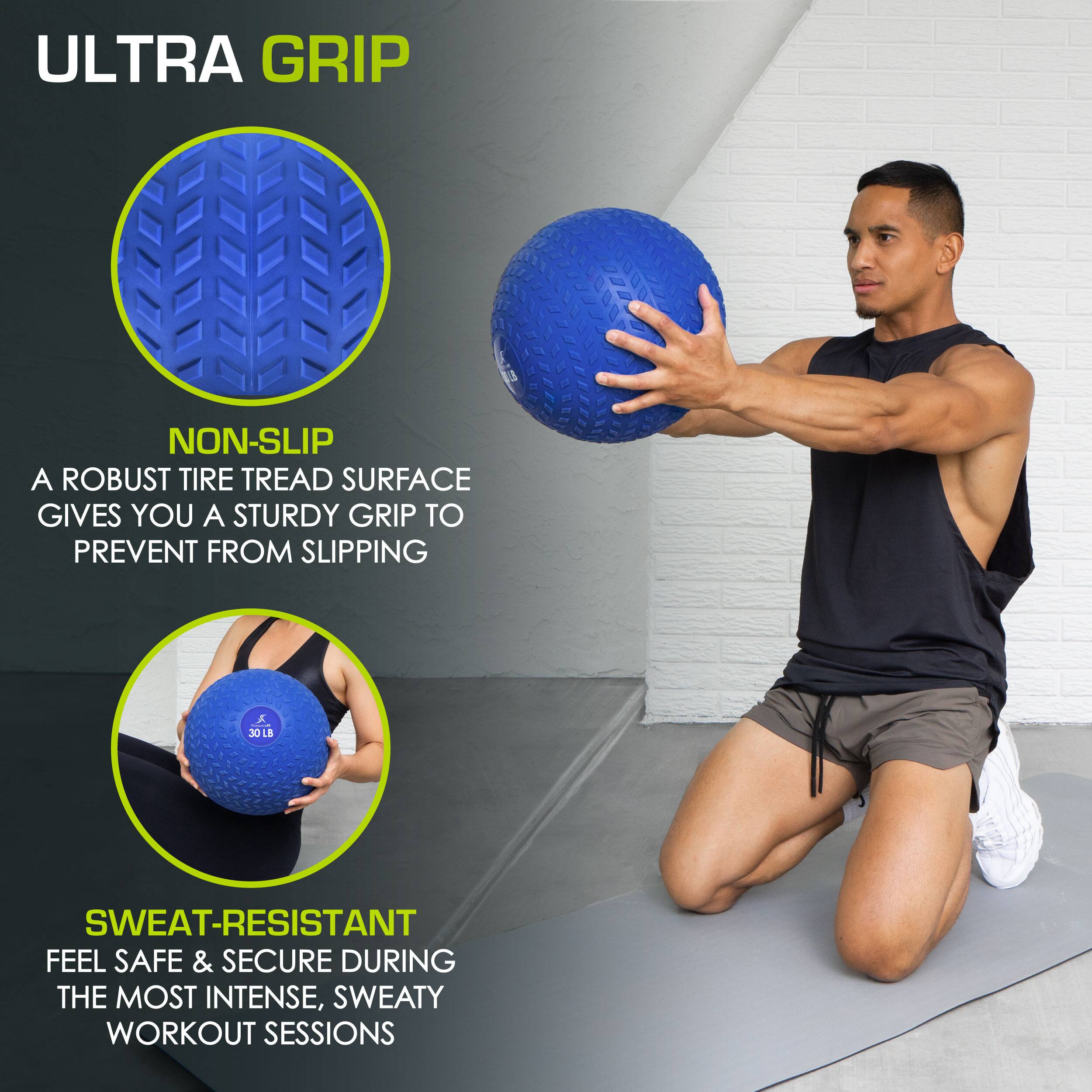 ULTRA GRIP NON-SLIP A ROBUST TIRE TREAD SURFACE GIVES YOU A STURDY GRIP TO PREVENT FROM SLIPPING

30LB SWEAT-RESISTANT FEEL SAFE & SECURE DURING THE MOST INTENSE, SWEATY WORKOUT SESSIONS