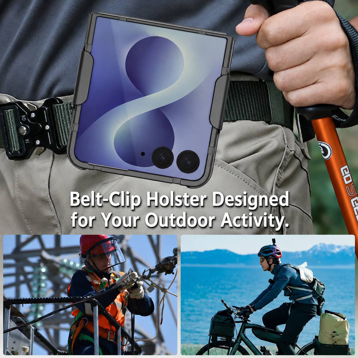 Belt-Clip Holster Designed for Your Outdoor Activity.