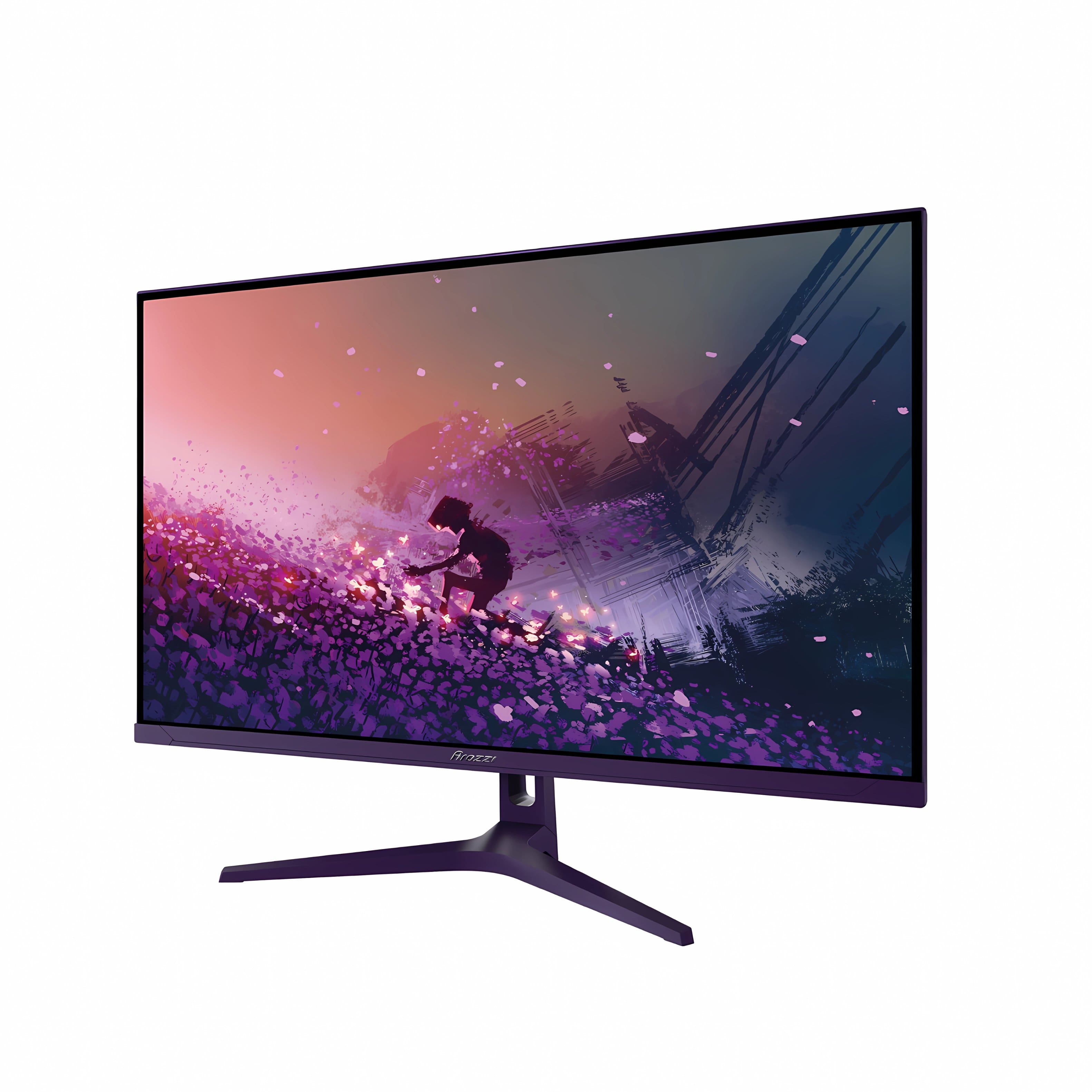 Front. Arozzi - Arozzi – Nova 32" IPS QHD 180Hz Gaming Monitor – Purple - Purple.
