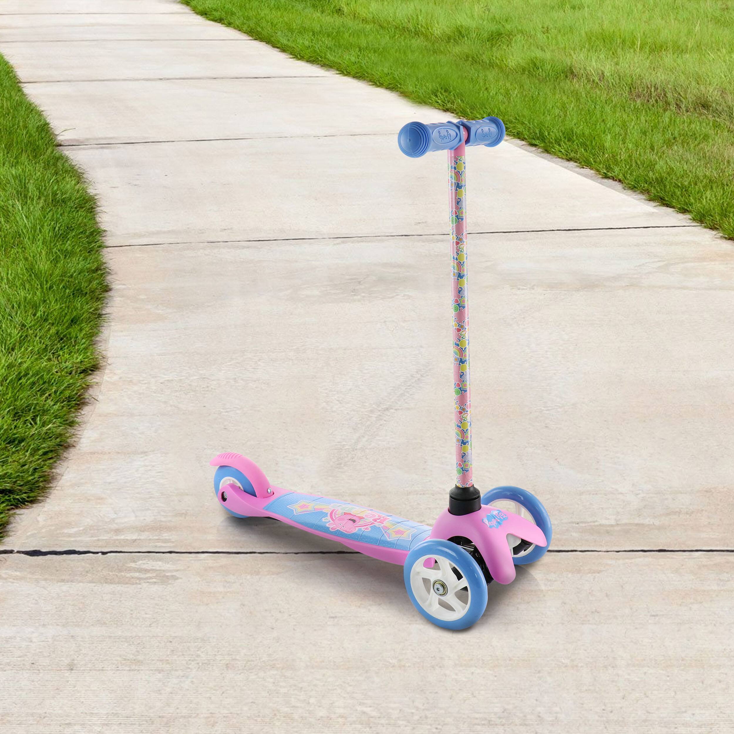 Alt View 2. Sakar - Sakar - Peppa Pig 3 Wheel Tilt and Turn Scooter - Pink and Blue.