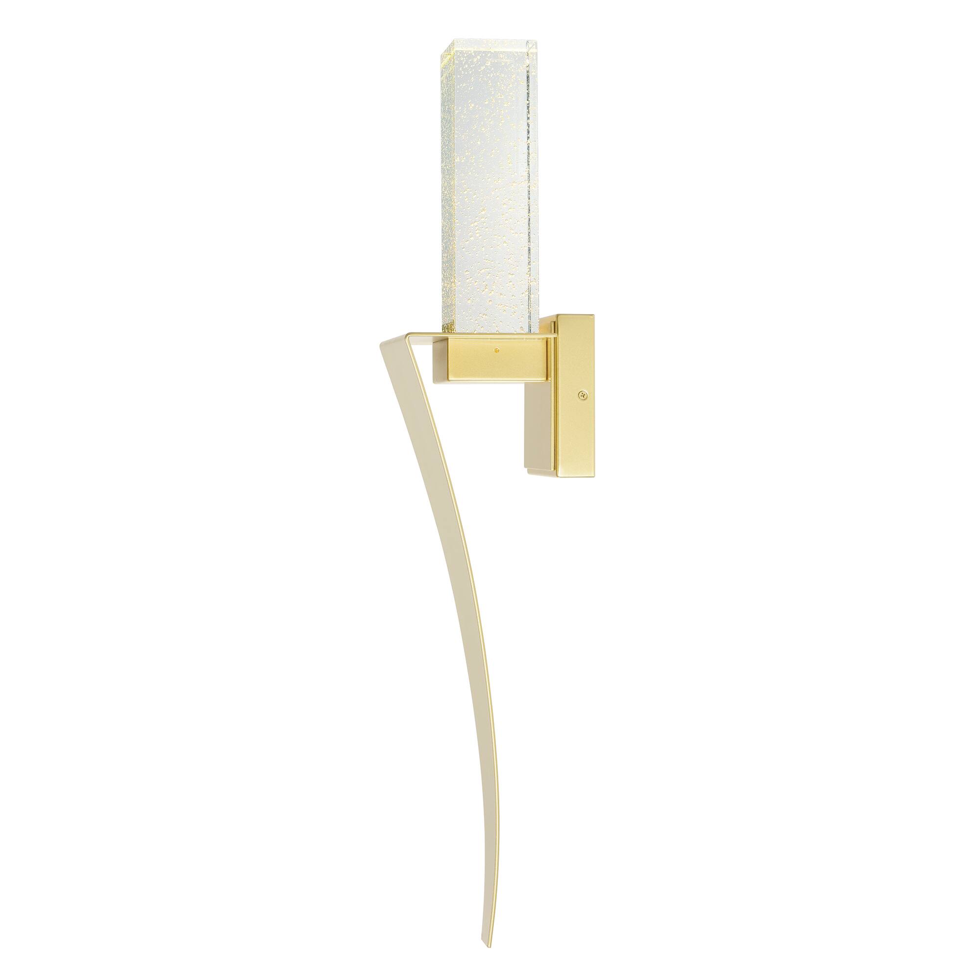 Back. CWI Lighting - Catania Integrated LED Satin Gold Wall Light - Satin Gold.