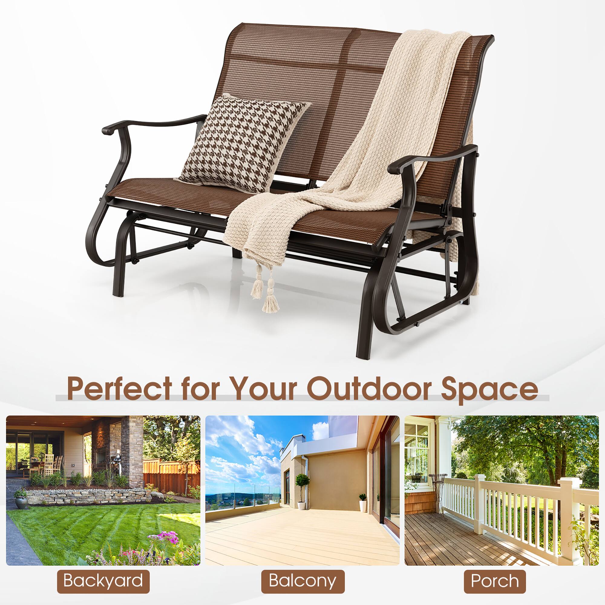 Perfect for Your Outdoor Space
Backyard
Balcony
Porch