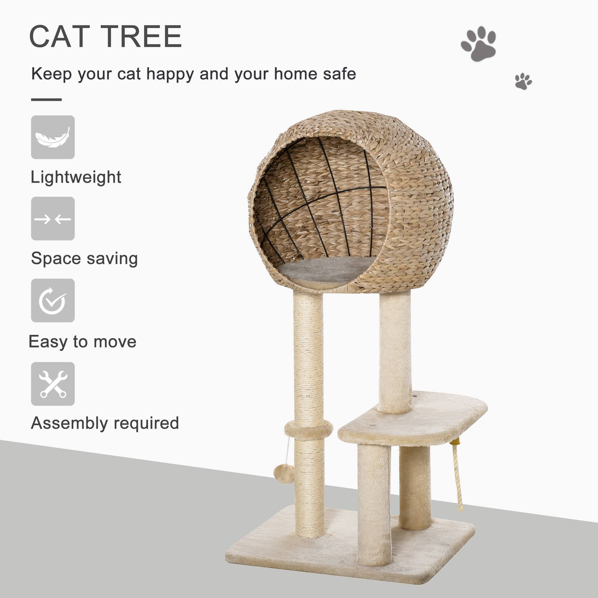 CAT TREE

Keep your cat happy and your home safe

- Lightweight
- Space saving
- Easy to move
- Assembly required