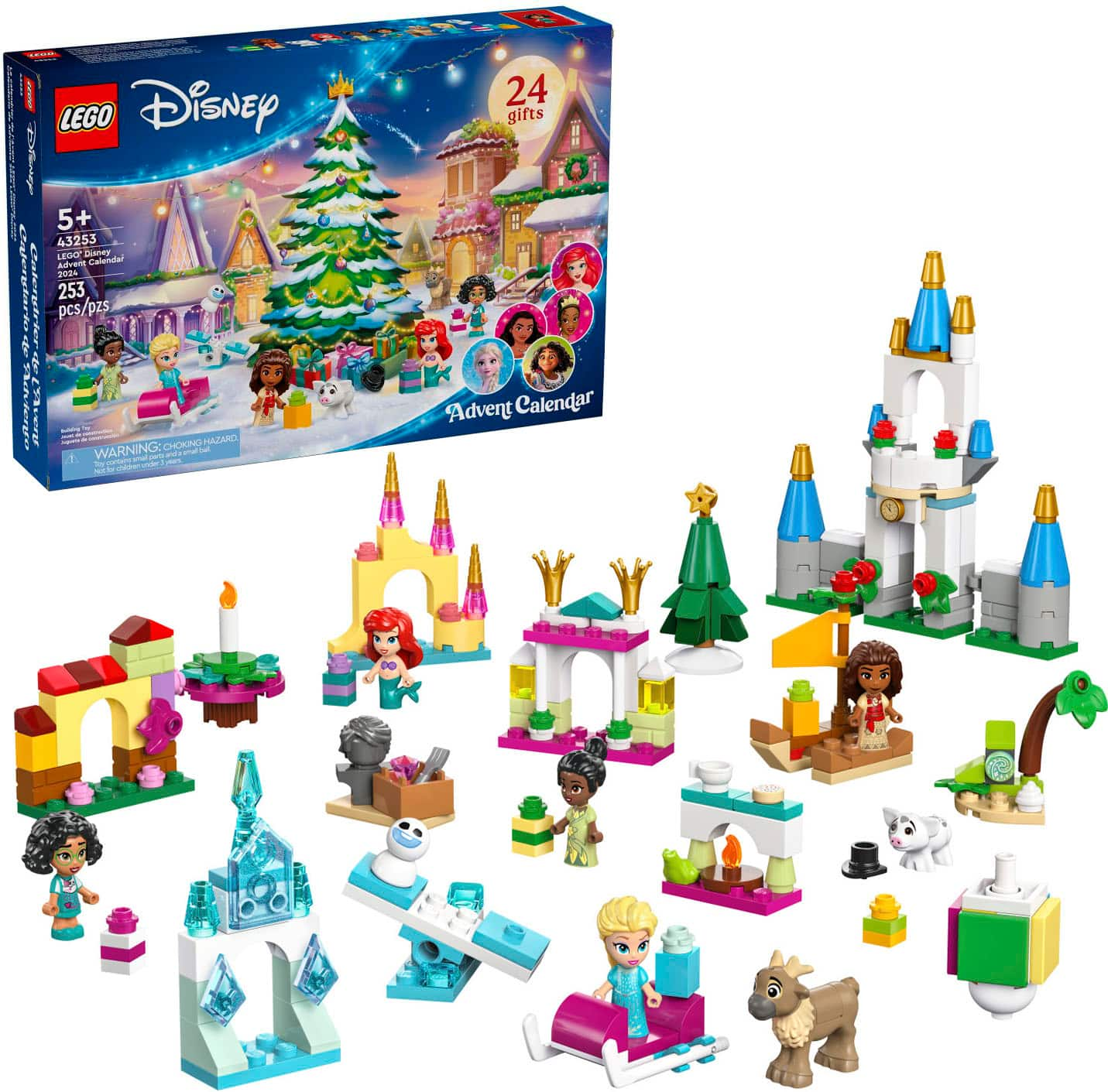 LEGO Disney Advent Calendar 2024 Buildable Christmas Toy for Kids 43253 6471919 Best Buy