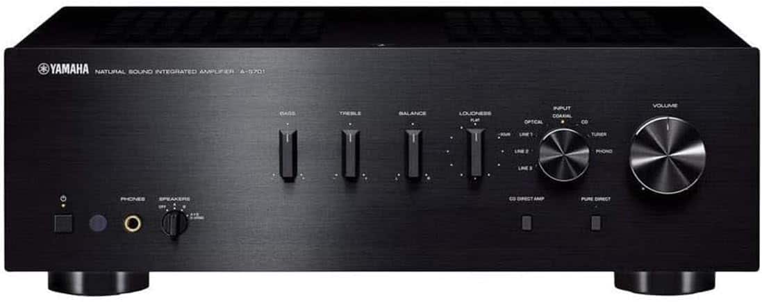 Ultimate Audio Experience: Yamaha A-S701BL Natural Sound Integrated Amplifier & CDC-3.4 Six-Disc CD Changer Bundle - Black