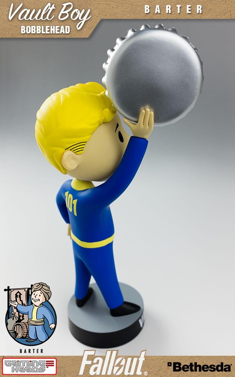 Vault Boy BOBBLEHEAD BARTER 101 BARTER GaminG HEaDS Fallzut. "Bethesda