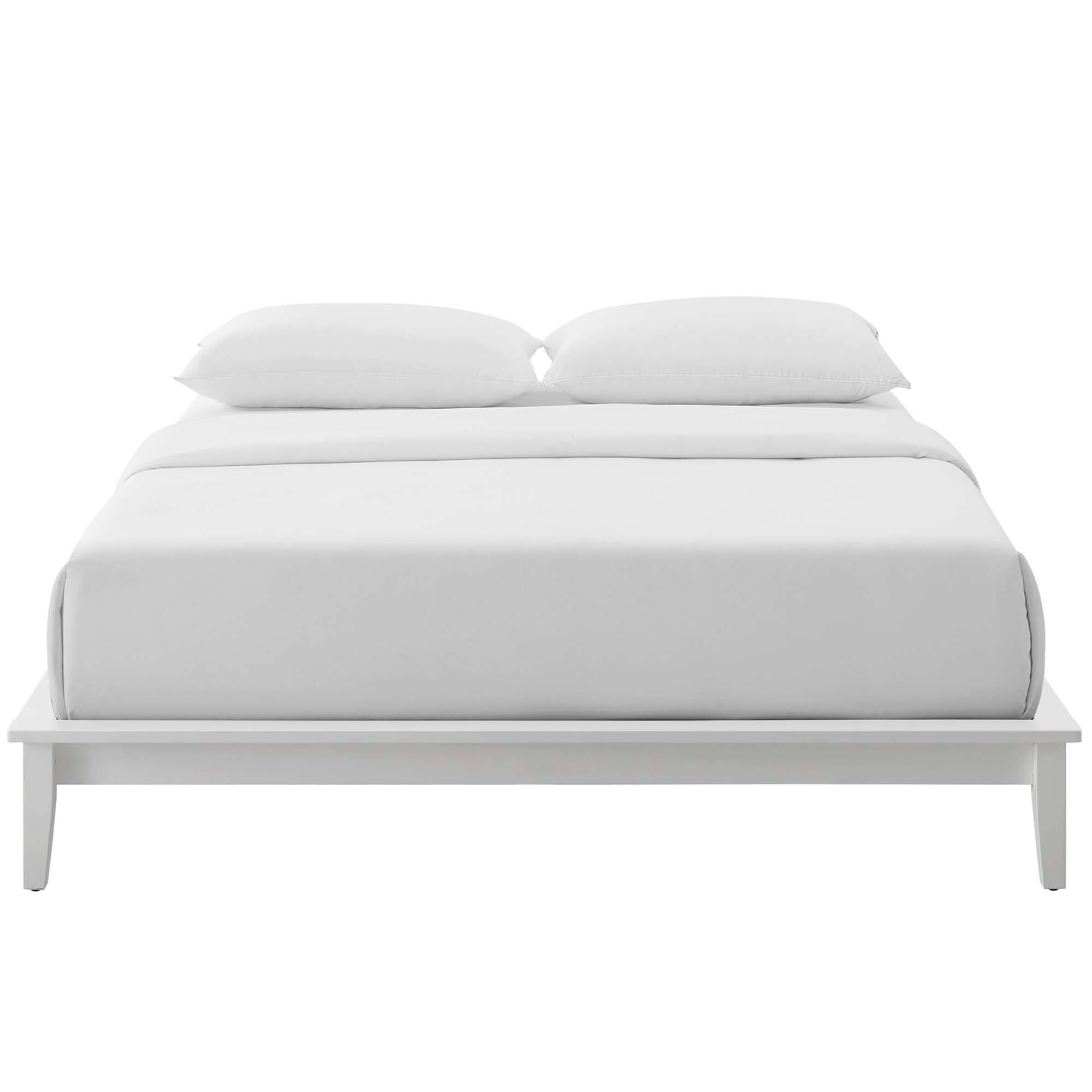 Alt View 1. Modway - Amaris Fabric Twin Platform Bed with Round Splayed Legs - Gray.