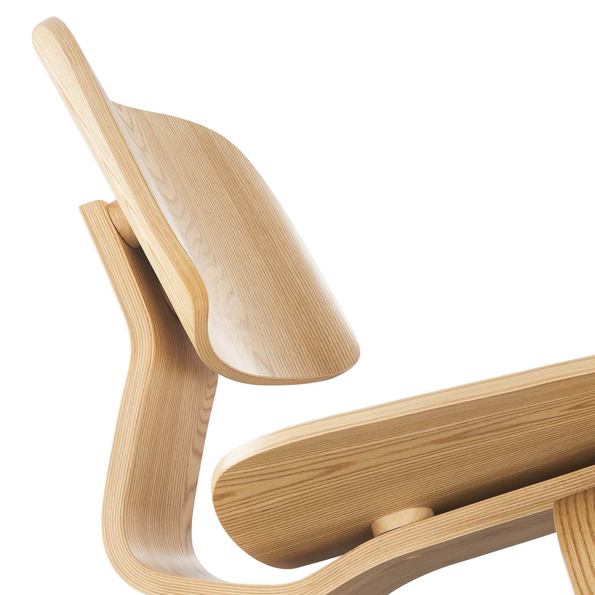 Alt View 5. Modway - Fathom Wood Lounge Chair by Modway - Natural.