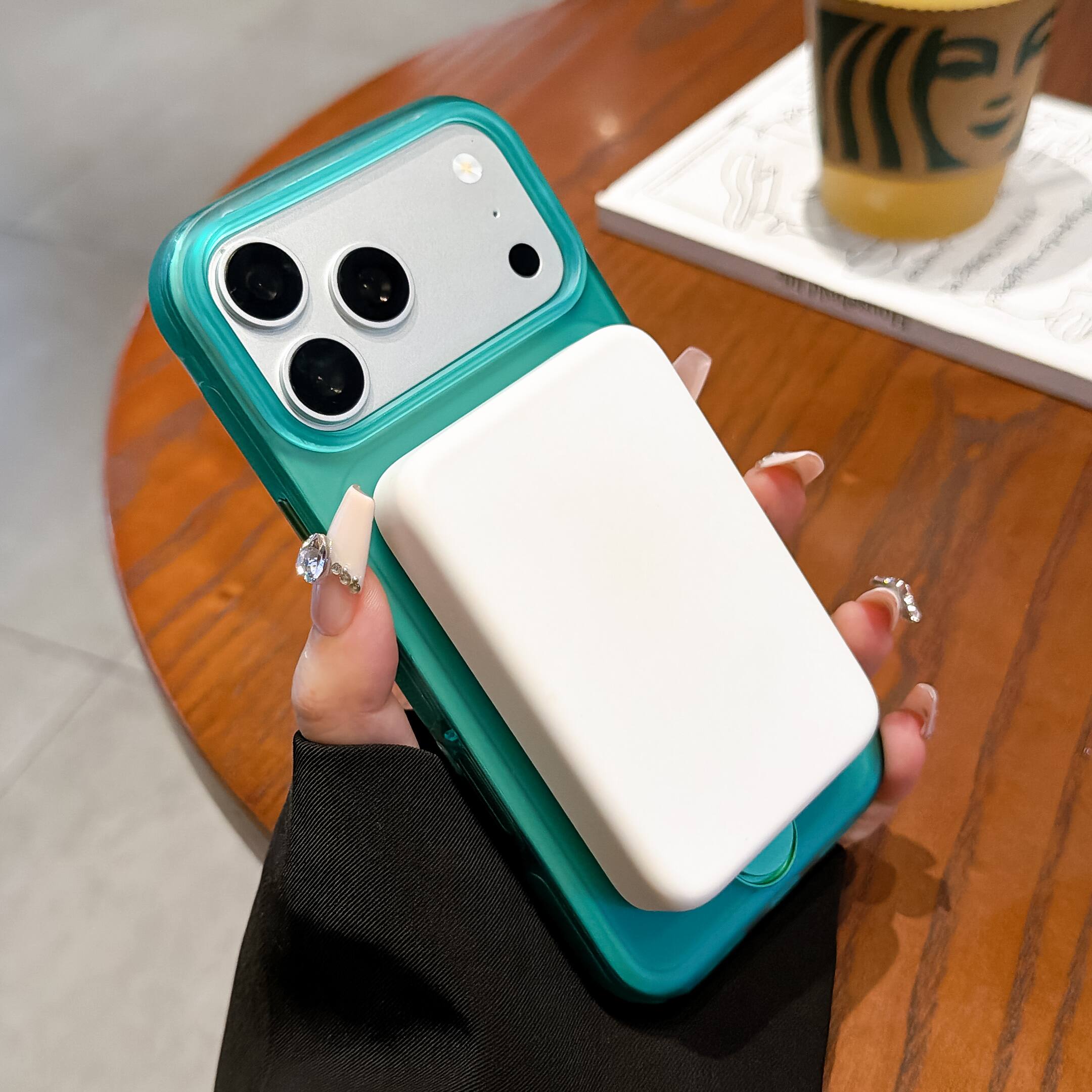 Alt View 2. Dteck - Shockproof Frosted Case for Apple iPhone 17 Pro with Aluminum Kickstand, Magnetic TPU Phone Cover, Anti Slip Side Grip - Purple.
