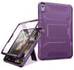 Front. DTTO - Shockproof Case for iPad A16 11-inch & ipad 10th10.9-inch with Built-in Screen Protector, Full Body Protective Cover - Dark Purple.