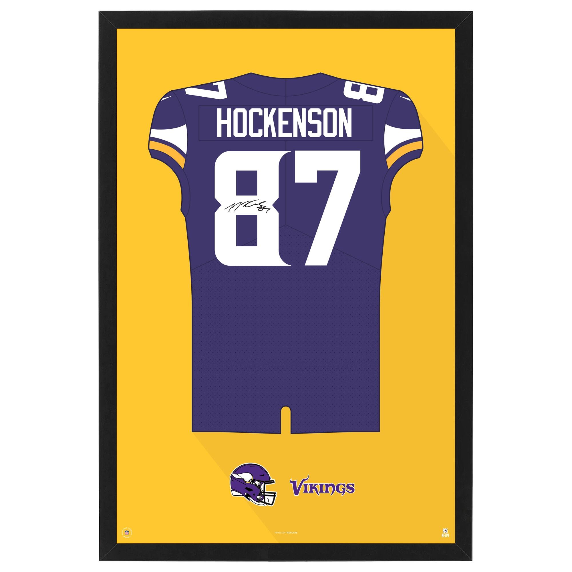 T.J. Hockenson Minnesota Vikings 14" x 20" Framed Jersey Print