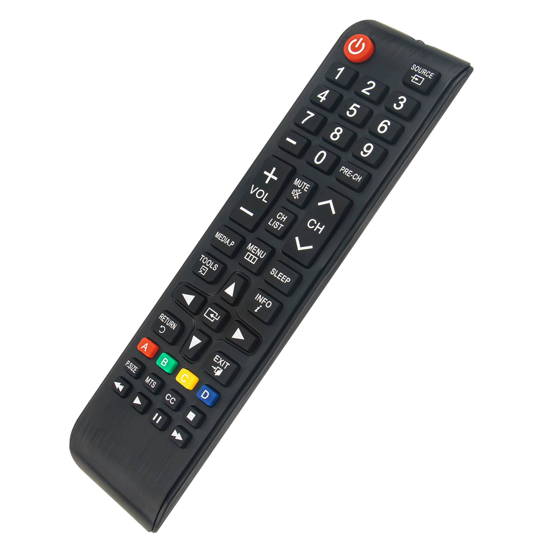 1 SOURCE 2 3 4 5 6 7 8 9 0 PRE-CH MUTE VOL CH LIST CH MEDIA.P MENU TOOLS SLEEP INFO RETURN C A PSIZE B EXIT MTS C CC D