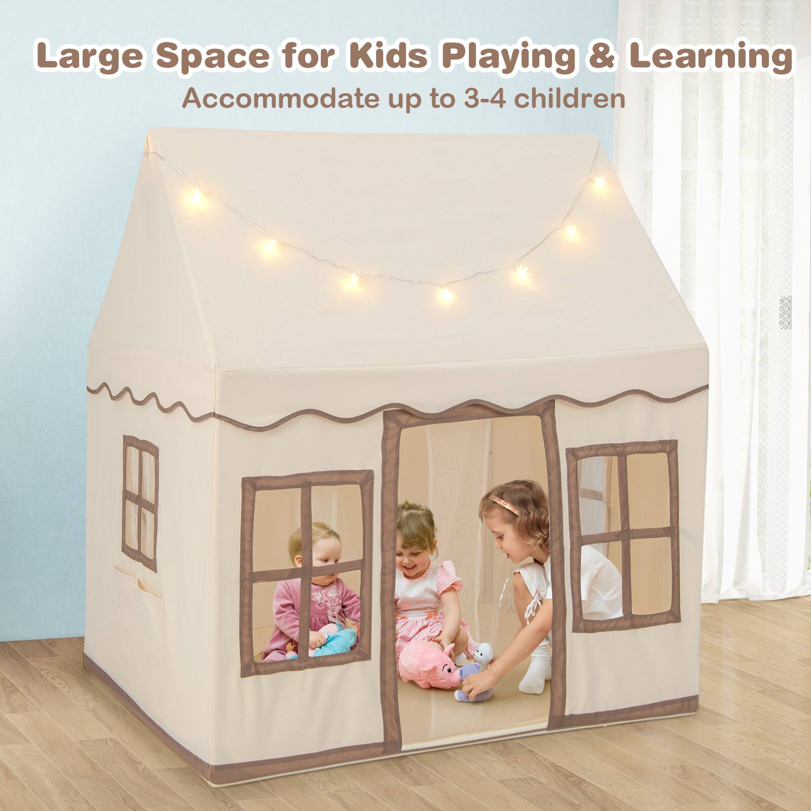Large Space for Kids Playing & Learning
Accommodate up to 3-4 children