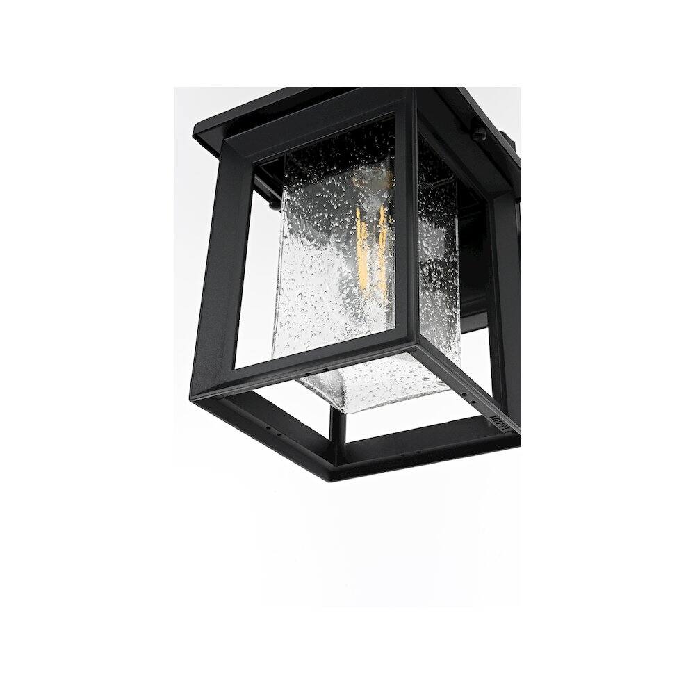 Alt View 1. Elegant Lighting - Judson 7 inch Outdoor Pendant in Black - Black.