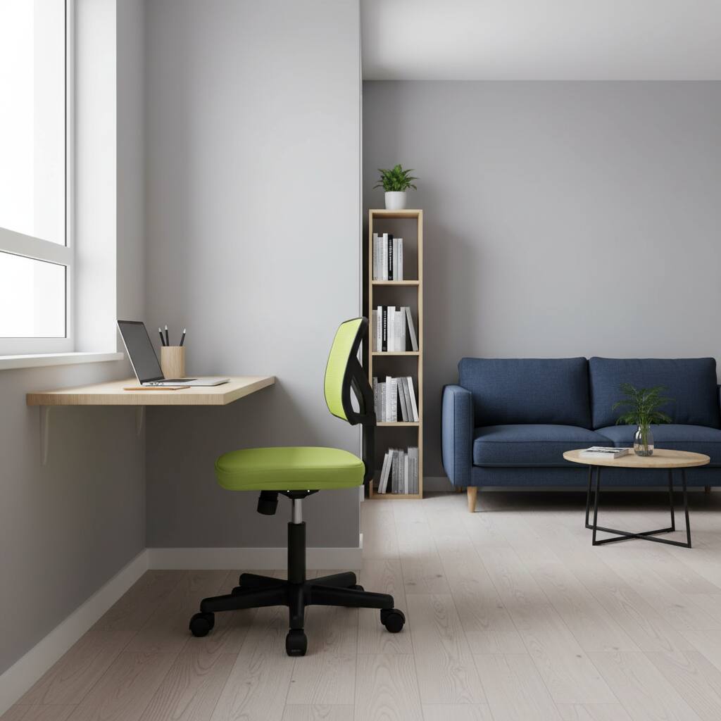 Alt View 6. AOITUN - Green office computer desk chair - ergonomic design, adjustable height, breathable mesh for home or office - Green.